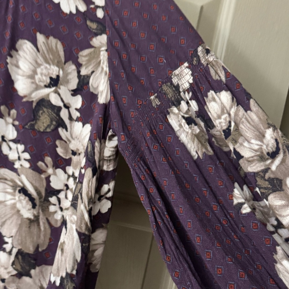Purple floral romper - Picture 3 of 9